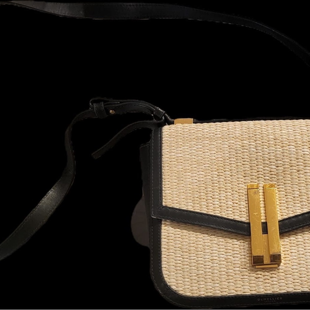 DeMellier Black and Cream Crossbody Bag